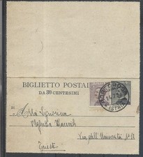 1928 20C SU 30C BIGLIETTO