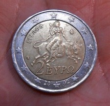 2 EURO GRECIA 2002 - ERRORE DI CONIO - DECENTRATA - S NELLA STELLA