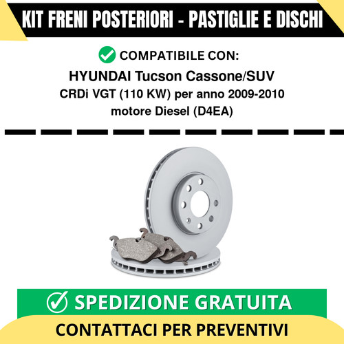 Kit freni posteriori - kit,