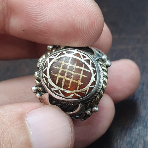 Anello antico agata incisa - antico,
