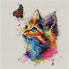 Kit Punto Croce Gatto Animale