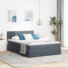 Letto con Contenitore Grigio