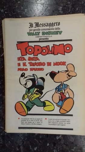 Topolino messaggero eta beta - topolino,