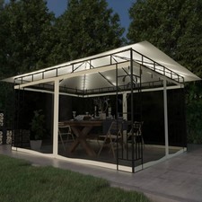 Gazebo con Zanzariera e Luci LED 4x3x273m Diversi Colori/Dimensioni vidaXL