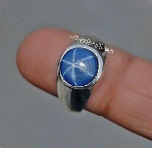 Anello stella con zaffiro - , blu