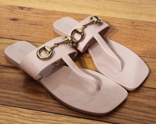 Jeffrey Campbell sandalo donna A-Lil-Bit taglia 6 nudo neutro trendy spiaggia vacay