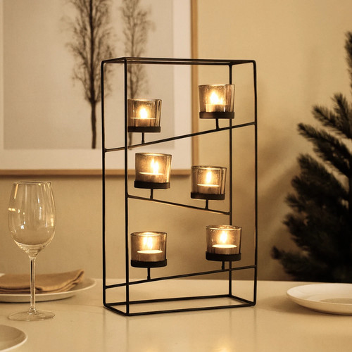 Portacandele tealight vetro - in,