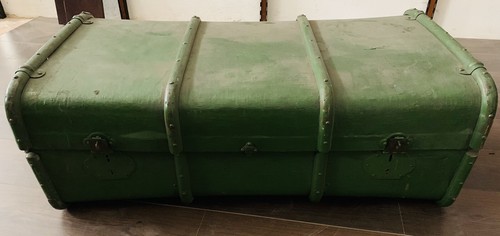 Baule verde legno - baule,