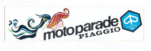 Adesivo motoparade piaggio - motoparade,