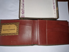 portafoglio da uomo in pelle marrone vintage