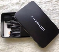 Mac Makeup Brush Set Iron Box Set Blush Ombretto Fondotinta Pennello 12PCS