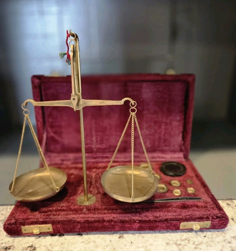 Antica bilancia ottone - antica,