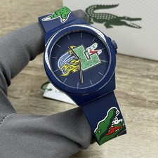 NUOVO✅ Orologio Uomo Lacoste 12.12 Sport Cinturino Logo Silicone Blu 42mm 2011231