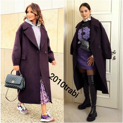 Cappotto zara melanzana - cappotto,