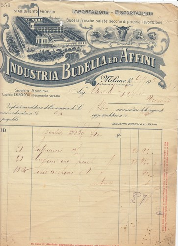 Fattura milano industria - fattura,