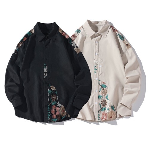Camicie ricamate floral - ricamate,