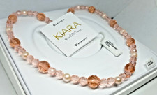 COLLANA DONNA PERLE COLTIVATE PESCA,CRISTALLI,KIARA BY CIELO VENEZIA,LUNGA 80 Cm