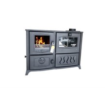 Stufa a legna, fornello, fornello in ghisa con forno, fornello, extra large