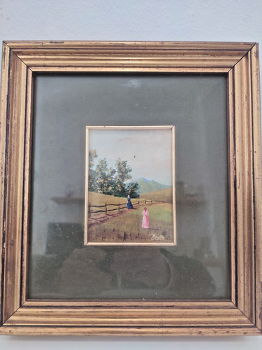 Quadro miniatura olio rame - quadro, su