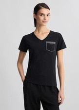 LIU JO T-SHIRT MODA M/C - NERO