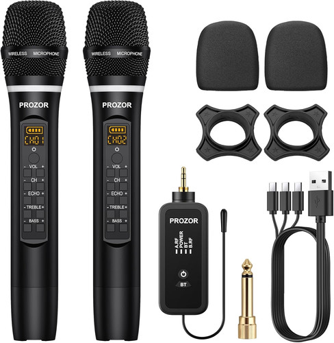 Microfono wireless uhf con - microfono,