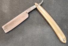 Joseph Rodgers & Sons Sheffield rasoio dritto personalizzato per SS Johnson Salem" RARO