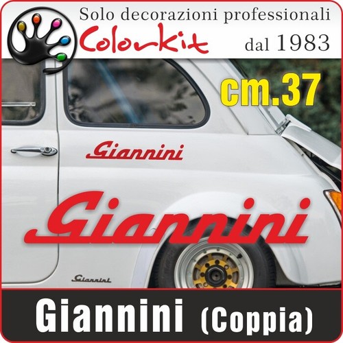 Coppia adesivi scritta fiat - adesivi,