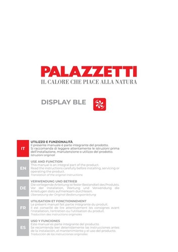 Manuale display uso utente
