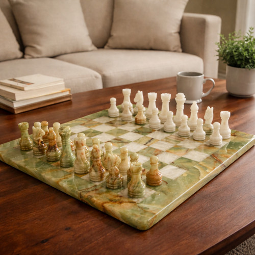 Elegante set scacchi onice - scacchi,