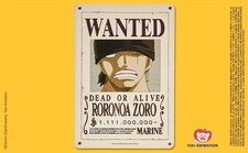 RORONOA ZORO ONE PIECE TARGA