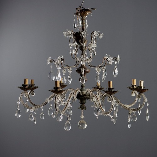 Lampadario antico metallo - lampadario,