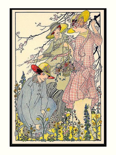 Illustrazione donna primavera