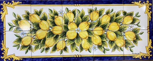Pannello decorato mano - pannello, a