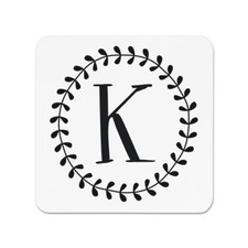 Lettera corona floreale - lettera, k