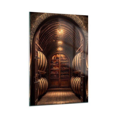 Quadro vetro 50x70cm vino - su,