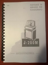 Juke box Copia manuale servizio AMI J-200 a rotella MICROTECNICA in Italiano