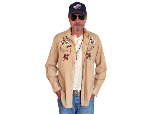 Camicia western ricamata