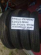 SET 4 PEZZI COPERTONI PNEUMATICI GOMME RUOTA D'EPOCA PIRELLI SEMPIONE 520/13