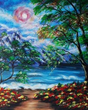 Paesaggio autunnale dipinto