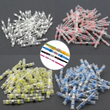 50 - 500 Pezzi Connettore a Saldare Connettore Cavo con Tubo Termoretraibile Rosso Blu Bianco