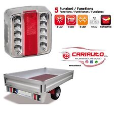 Coppia Full- Led Fanale Posteriore Dx/sx 14 Led PER CARRELLO AUTO 12v Omologato