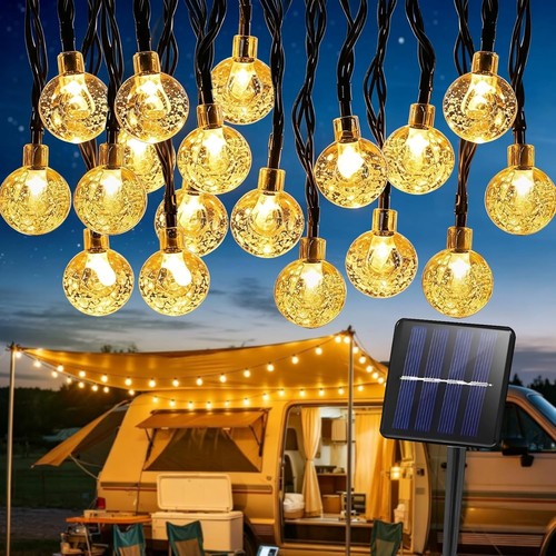 Outdoor solar fairy lights - outdoor, lights,