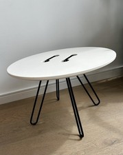 Tavolino basso rotondo laccato