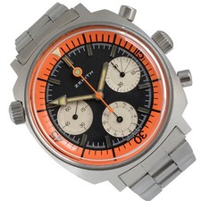 ZENITH Diver cronografo A3736 Super Sub Sea quadrante arancione anni 70