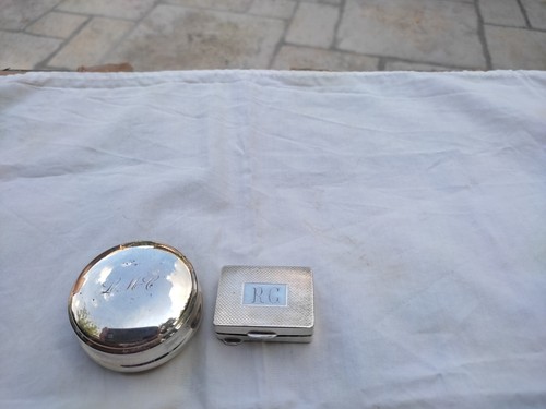 Scatole argento 800 porta - scatole,