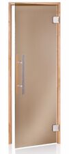 Porta Sauna Premium 69 X 189,4 CM IN Vetro Bronzo 8 MM Esg Accessori