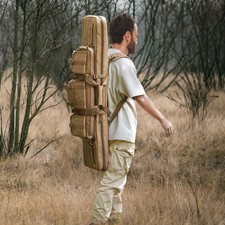 VEVOR Borsa Trasporto Fucili Lunghezza 91cm Capienza 2 Fucili Colore Marrone