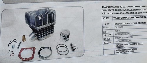 Cerco kit 90cc - per, piaggio