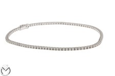 Bracciale Tennis in oro bianco 18 Kt 750 diamanti 1,20 ct -867/VE-
