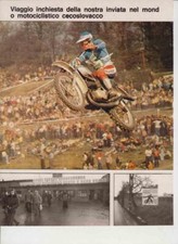 advertising Pubblicità -NEWS MOTO CECOSLOVACCHE-JAWA CZ '77 -VINTAGE MOTORCYCLES